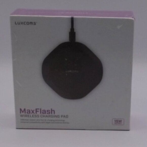 Luxcoms - MaxFlash wireless Charging Pad, 15W, **BRAND NEW IN BOX - Picture 1 of 4